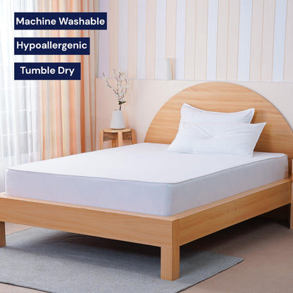 Sheet Story Waterproof Small Double Mattress Protector - 40cm Deep Pocket - Bamboo Fabric, Hypoallergenic and Terry Mattress Protector Small Double