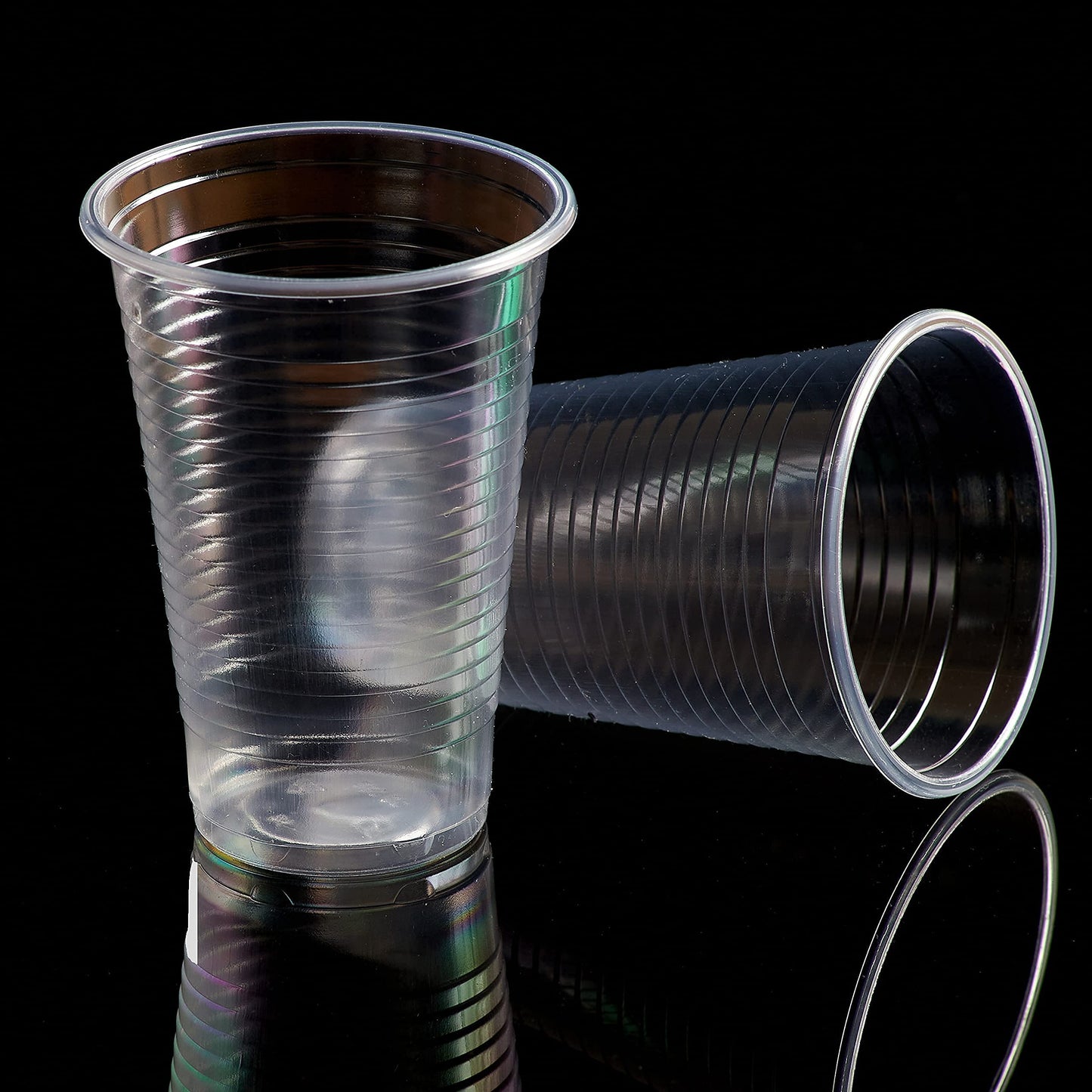Shefa 3000 Clear Plastic Cups - Plastic Party Cups for Beer, Water, & Juice, Plastic Cups for Dessert & Cold Drinks - Slush Cups & Milkshake Cups,