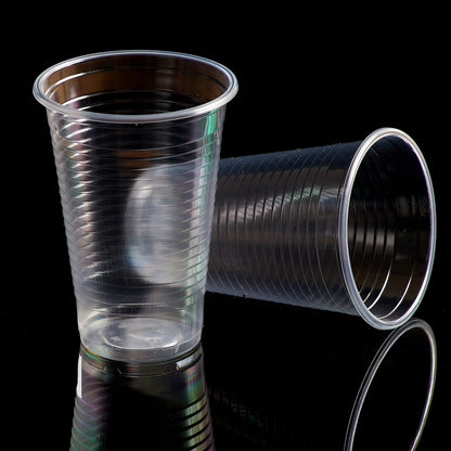 Shefa 3000 Clear Plastic Cups - Plastic Party Cups for Beer, Water, & Juice, Plastic Cups for Dessert & Cold Drinks - Slush Cups & Milkshake Cups,