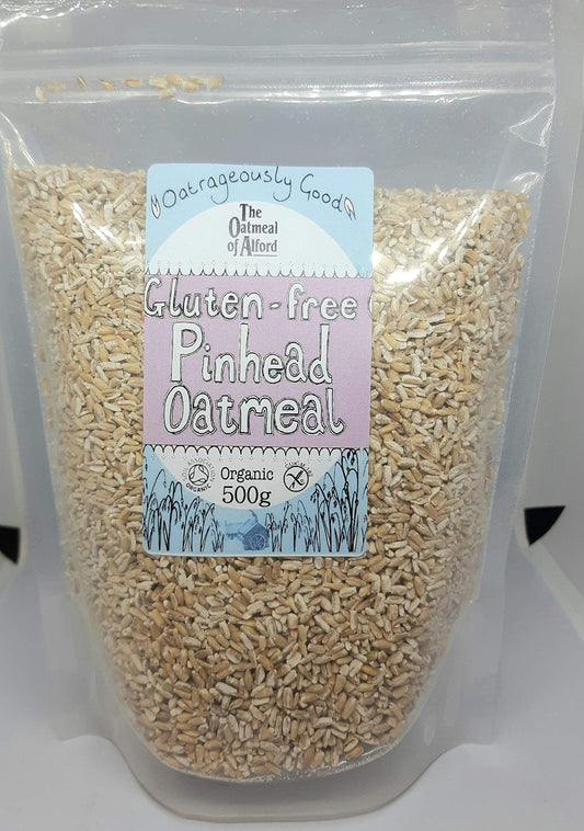 1.5kg Gluten Free Pinhead (Steel Cut) Oatmeal from Oatmeal of Alford (3 packs)