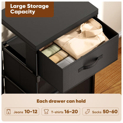 Mavivegue Fabric Chest of Drawers with 4 Fabric Drawers Bedroom