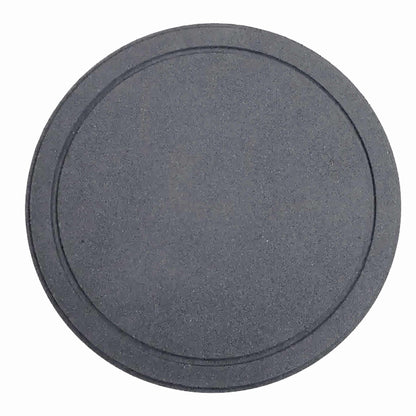 Nicoman Garden Recycled Stepping Stones Scroll with LEAF design, Reversible and Rubber Hard Wearing (Set of 4, Grey)