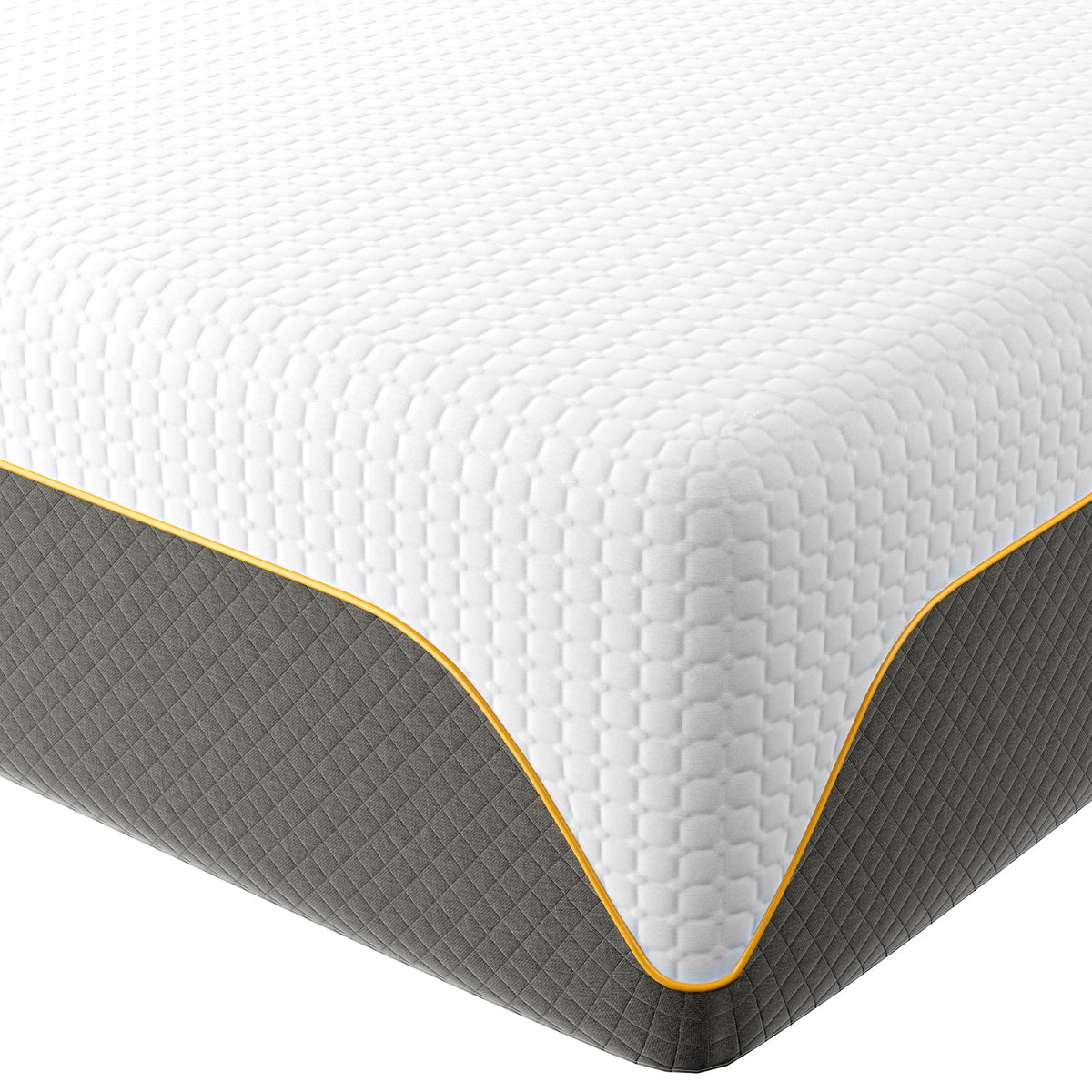 Doubleslee Memory Foam Mattress, 3FT Single Mattress, Medium, 90x190x15cm