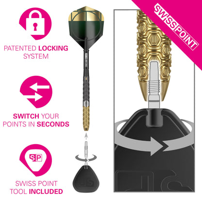 TARGET Darts Cult Envy 03 22G 90% Tungsten Swiss Point Steel Tip Darts Set