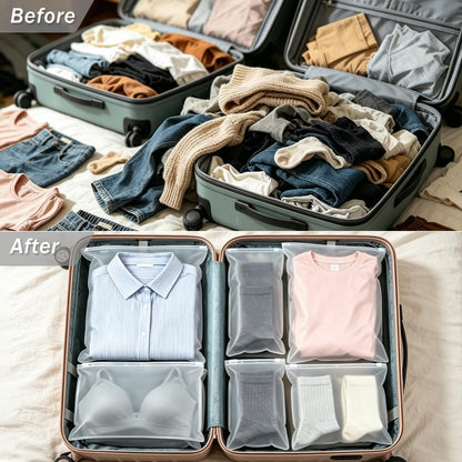 30Pcs Large ZipLock Bags for Clothes, 40x30cm Plastic Travel Bags