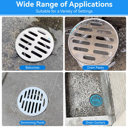 Removable Floor Drain Cover for Outdoor Balcony Yard (75 Flat)