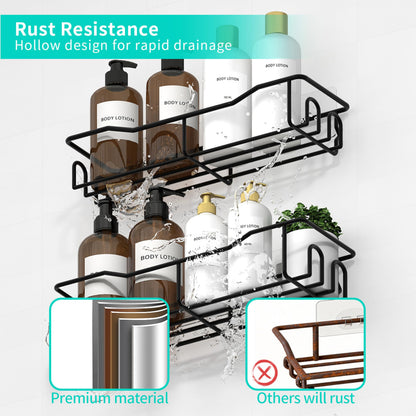 HapiRm Shower Shelf No Drilling - Stainless Steel Bathroom Shower Storage