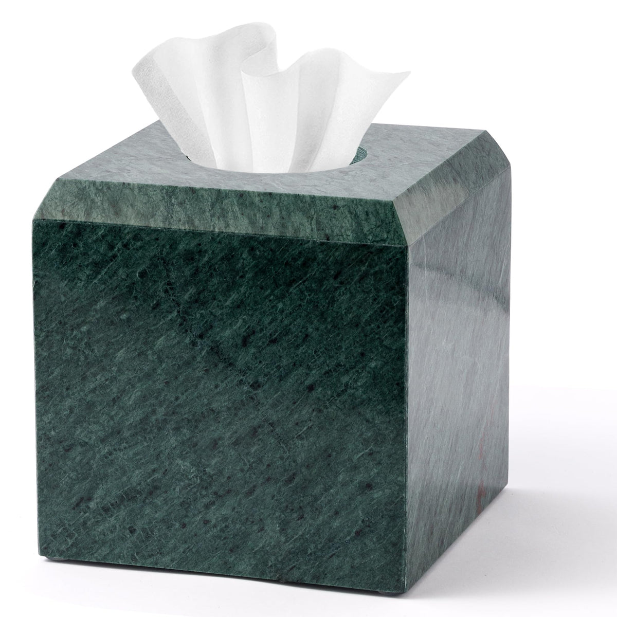 WORHE Tissue Box Cover Italy Natural Marble Stone Heavy Duty Square Cube