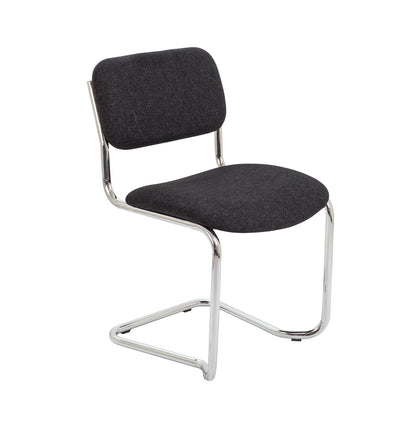 Office Hippo Heavy Duty Meeting Chair, Versatile & Robust Stackable Office Chair, Desk Chair With Strong Chrome Frame & Padded Durable Seat Cushion