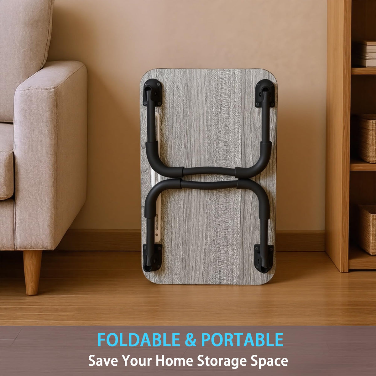 Small Laptop Bed Desk - Lap Desk 48 x 30cm for Breakfast Tray Table, Eating, Reading, Writing, Working, Laptop Stand for Bed, Sofa, Office and Home