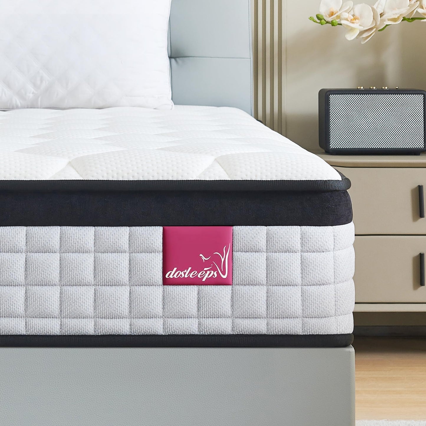 dosleeps Small Double Mattress 4FT,9 Inch 9-Zone Orthopedic Mattress with Memory Foam & Pocket Springs and 3D Breathable Fabric- Motion Isolation