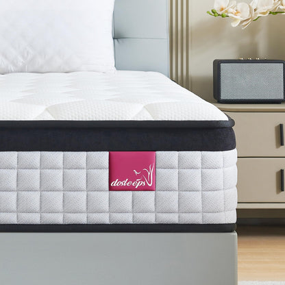 dosleeps Small Double Mattress 4FT,9 Inch 9-Zone Orthopedic Mattress with Memory Foam & Pocket Springs and 3D Breathable Fabric- Motion Isolation