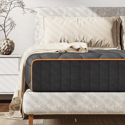 wowttrelax Double Mattress, 20cm Breathable 4ft6 Double Mattresses for Cool Sleep & Pressure Relief, Medium Foam Mattress