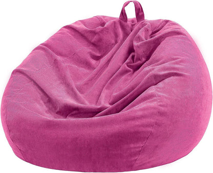 Nobildonna Bean Bag Chair Cover (No Filler) for Kids Beanbag Stuffed Animal Storage Without Filling Plush Toys Holder and Organizer Soft Premium