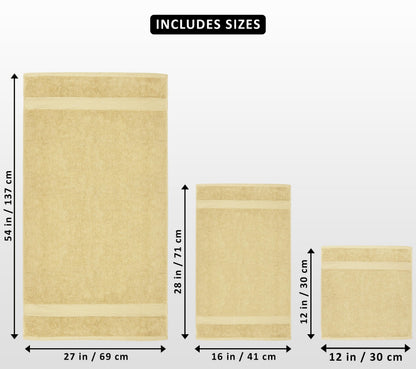 Utopia Towels 8-Piece Premium Towel Set, 2 Bath Towels, 2 Hand Towels, and 4 Wash Cloths