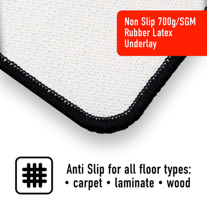 Harrows Darts Mat with Darts Oche I Floor Mat Protection I Non Slip Mat I Professional Darts Mat Rubber Backing