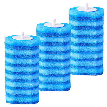 AnMelon Upgraded 24 PCS Disposable Toilet Brush Replacement Head, Toilet Wand Disposable Refill Heads, Disposable Replacement Head For Toilet wand.