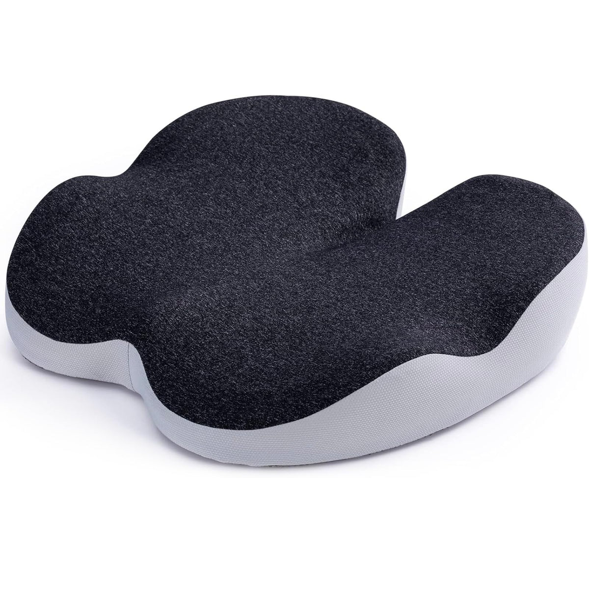 Sioloc Comfort Office Chair Cushions Memory Foam Seat Cushion for Wheelchair, Driving Butt Pillow for Office Chair with Non-Slip Cover(Grey)