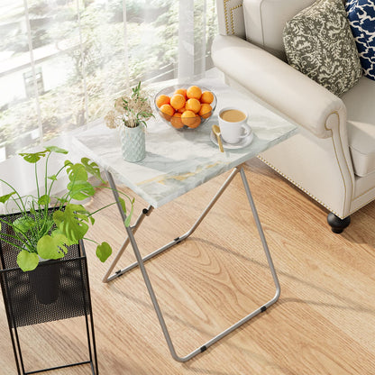 Small Folding Table, Foldable Table, TV Tray Table, Sofa Table, End Table