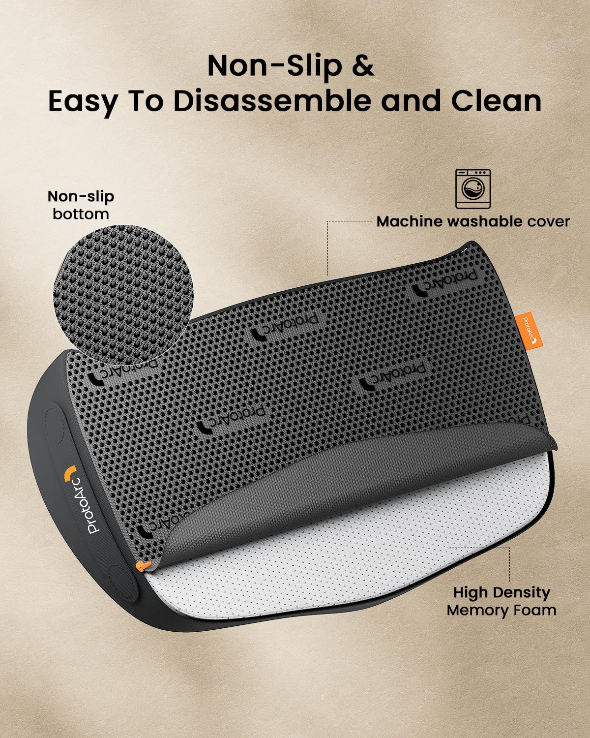 ProtoArc Ergonomic Office Foot Rest Under Desk with Massage Dots