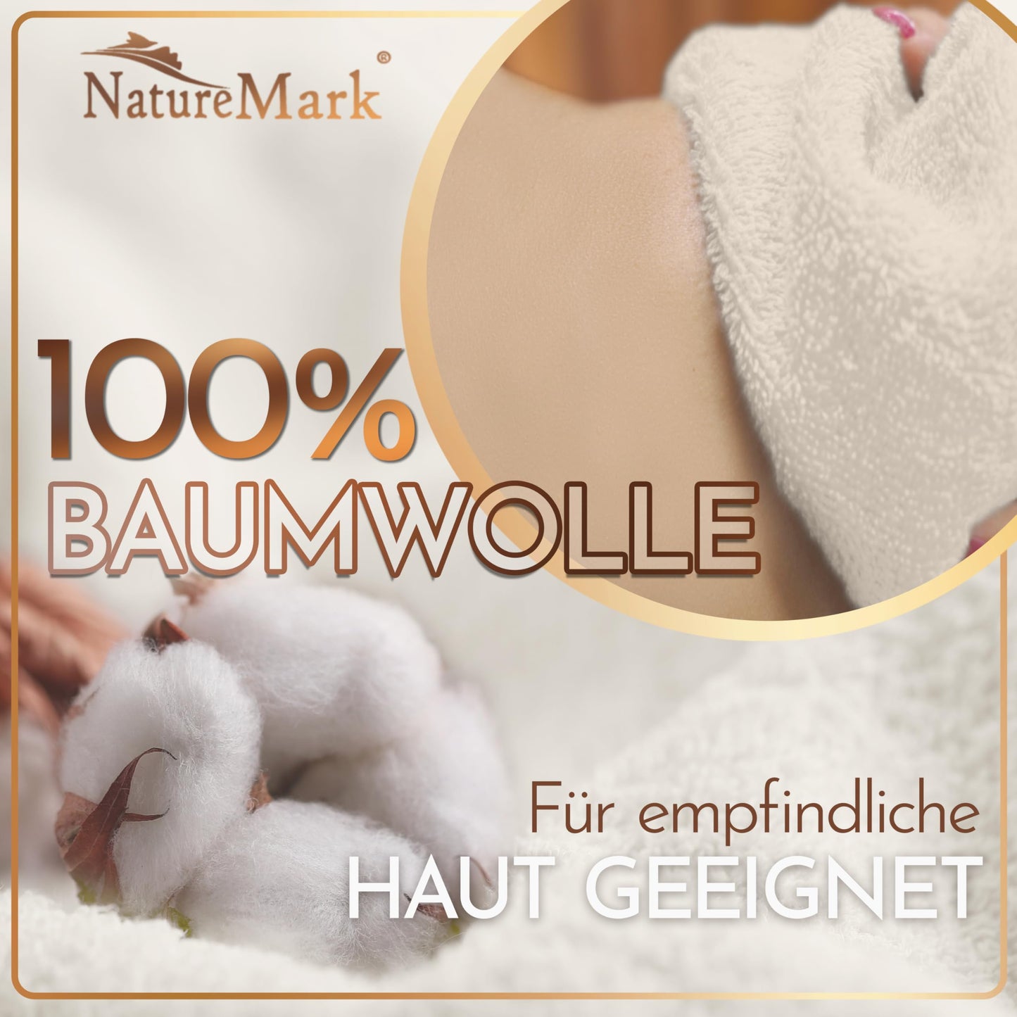 NatureMark Pack of 2 Sauna Towels Premium Quality 80 x 200 cm Sauna Towel Sauna Towel 100% Cotton Colour: Natural/Cream