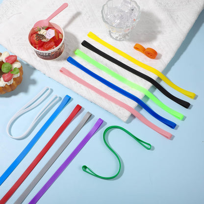 ElevateTech Beach Towel Bands for Sun Loungers, 10 Pcs Elastic Sunbed Towel Bands for Beach Chair Towel Clips Windproof Towel Holder Strap Beach