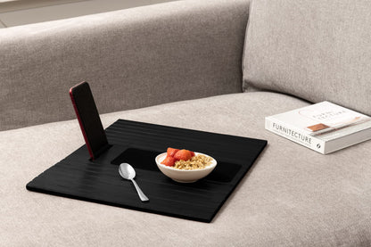 Bamboo Sofa Arm Tray – Anti-Slip, Flexible Sofa Arm Table for All Armrests – Durable Couch Tray with Elegant Design, Natural Color