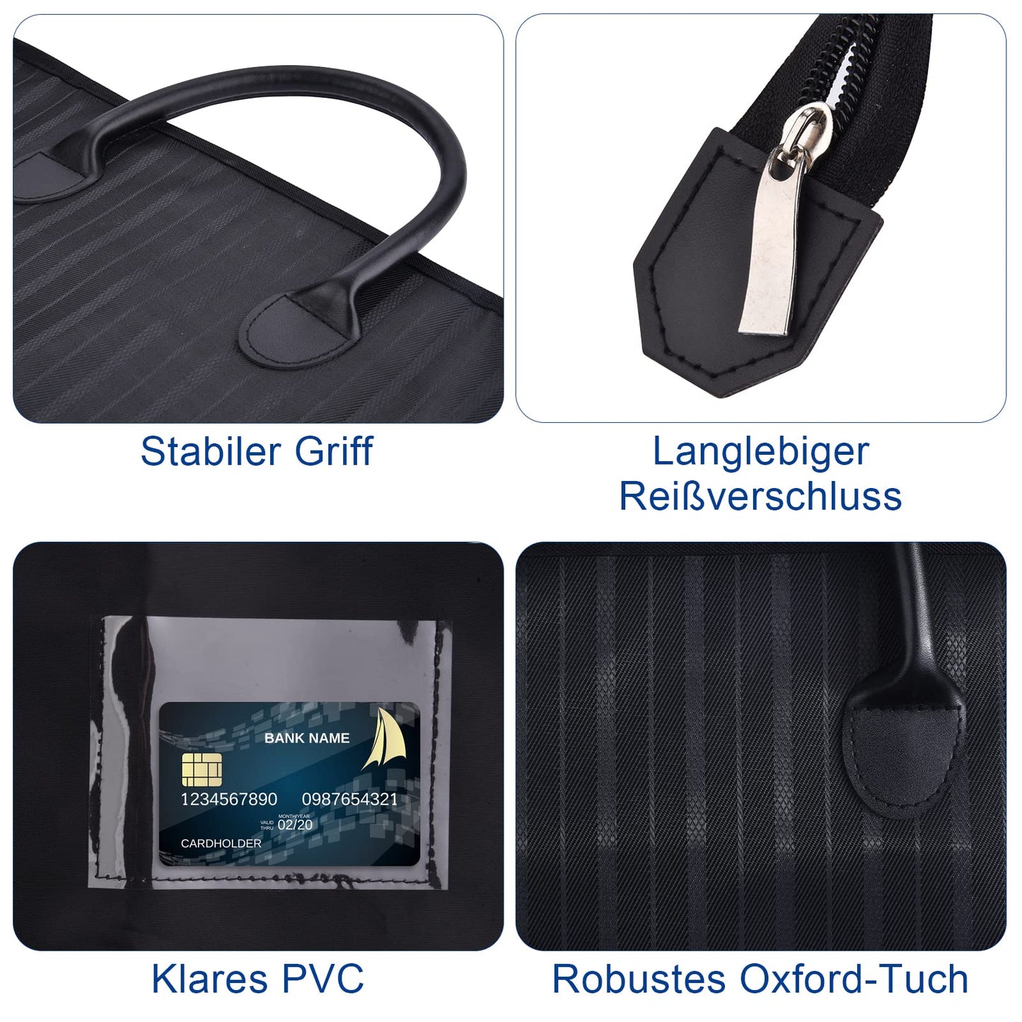 VISOOM Suit Bag for Men Storage, 100cm x 60cm Oxford Garment Bag, Waterproof Dust-proof Hanging Suit Carrier Cover Bags for Travel Clothes Dress