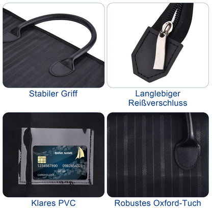 VISOOM Suit Bag for Men Storage, 100cm x 60cm Oxford Garment Bag, Waterproof Dust-proof Hanging Suit Carrier Cover Bags for Travel Clothes Dress