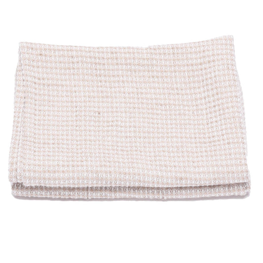 LinenMe Set of 2 Natural Linen Cotton Hand and Guest Towels Wafer