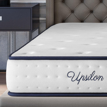 COSMOS 4ft Small Double Mattress Memory Foam 8.5 Inch Deep Firm Mattress (120x190cm) Back Support Fire Retardant Skin Soft, Upsilon