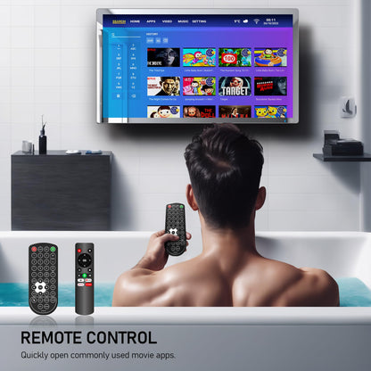 Leotachi 32inch High-end Smart Bathroom Mirror TV (Silver)