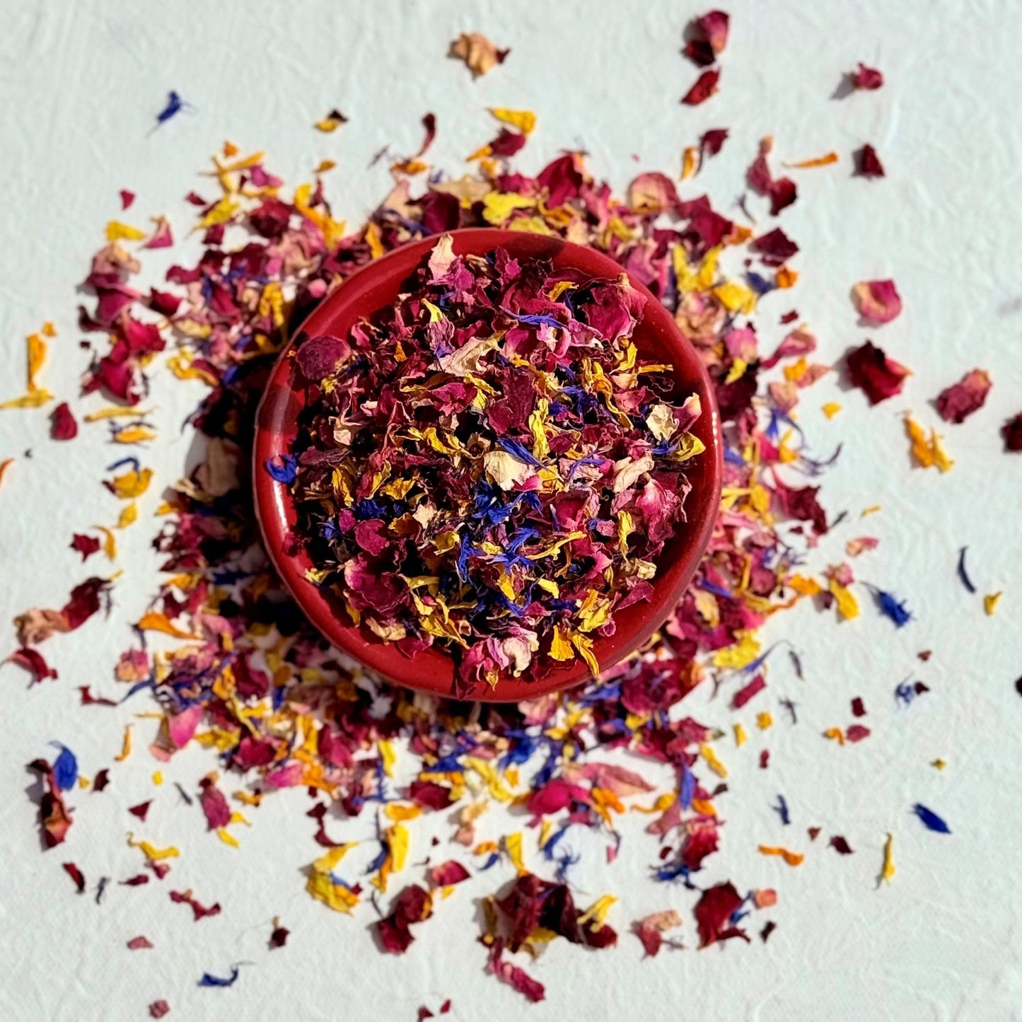Edible ?Over The Rainbow? Natural Dried Flower Petal Mix - 1kg - Certified Food Grade (336)