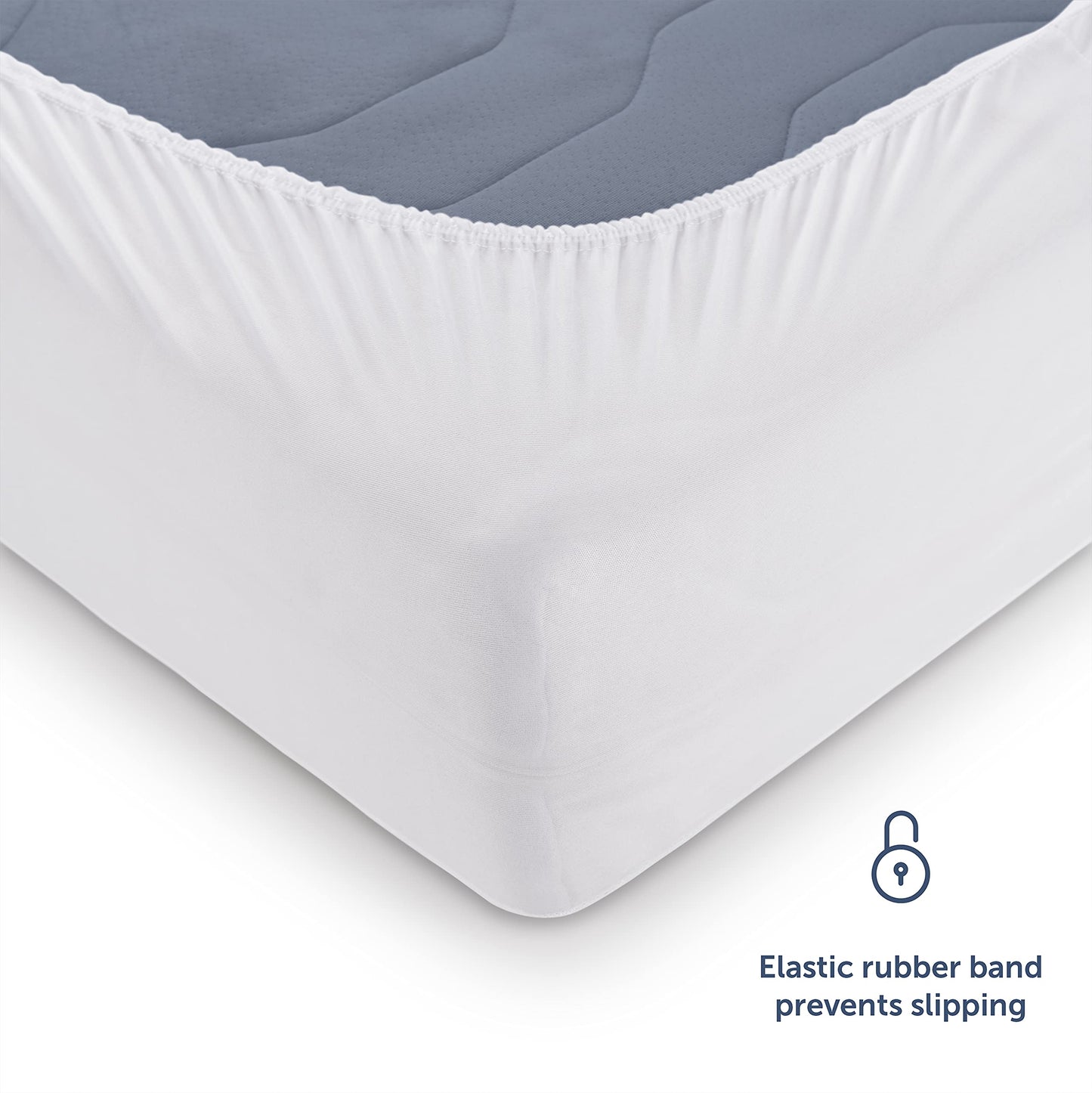 Blumtal QUILTED Mattress Protector KING SIZE - Super Soft Padding, Extra Deep Mattress Protector, Protection against Bed Bugs - 150 x 200 x 40 cm