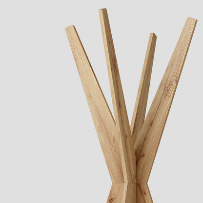 Mobili Fiver, Coat stand, Emma Rustic Oak, Made In Italy