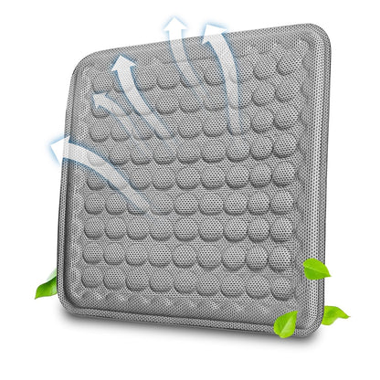 Gel Seat Cushion,office chair Light and thin in summer Breathable Seat Cushion Cool Gel Cushion Honeycomb Design，with Relieving Back coccyx Pain