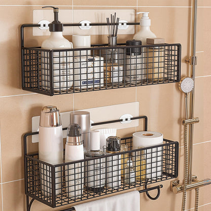 Dimeho 4 Pc Shower Caddy,Strong Shower Shelfe Adhesive Hook Kitchen Rack