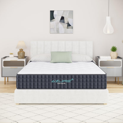Azure Single Mattress, 3FT Single Hybrid, 10 Inch Breathable Memory Foam, Medium Firm, Individual Pocket Springs, 100 Night Trial