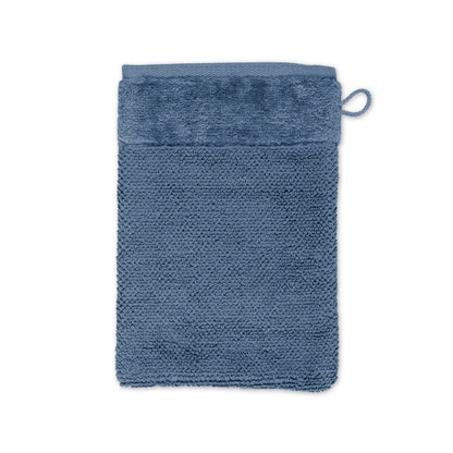 Möve Bamboo Luxe Wash Mitt 15 x 20 cm 60% Cotton / 40% Viscose Bamboo Pulp Steel Blue