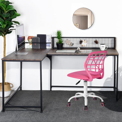 FurnitureR Writing Task Chair Ergonomic Kids Teens Boys Girls Study Chair - Adjustable Height Swivel Computer Laptop Desk Chair for Home,Office,Study