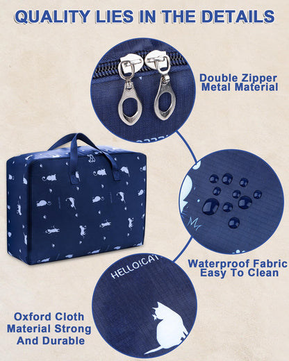 Acual 2 PCS 105L Large Storage Bags, Heavy Duty Moving Bags
