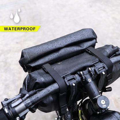 Rhinowalk 2PC Bike Handlebar Set - Waterproof Bicycle Front Tube Bag, Large Capacity Storage, Shoulder Bag