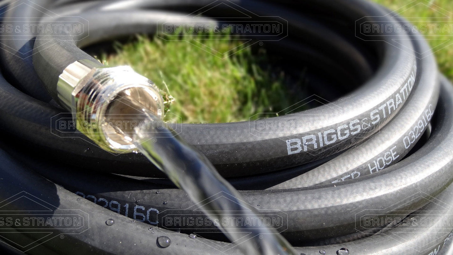 Briggs and Stratton 8BS50 Premium Heavy-Duty Rubber Garden Hose, Black, 50-Foot