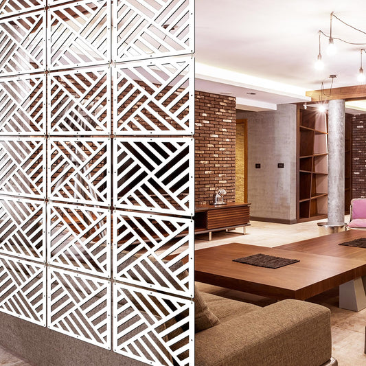 Lchen Hanging Room Divider Panel,0.2IN Thick Wood-Plastic Screen Panel for Living Room and Beding Room (XG-S-10Panels)