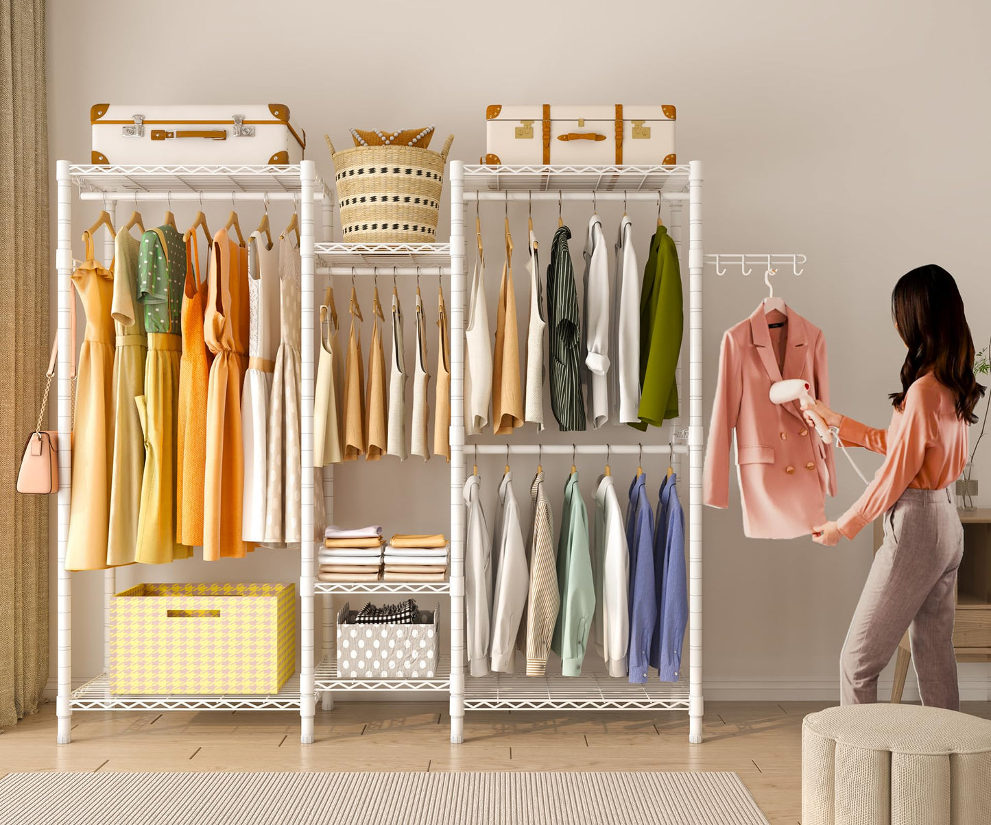 Exglobol Heavy Duty Clothes Rails,