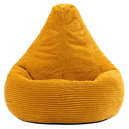 icon Dalton Cord Bean Bag with Filling Included, Set of 2, Yellow