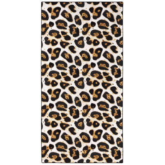 YISUMEI Leopard Print Beach Towels for Adults Extra Large 180 x 90 cm, Microfibre Lightweight Quick Dry Towel for Swimming Pool Cruise Travel Sports