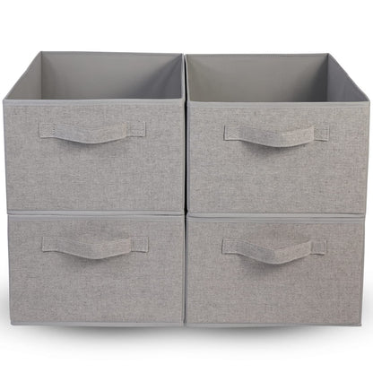 4 PCS Clothes Drawer Organisers Fabric Storage Box for Wardrobe Clothes Toy