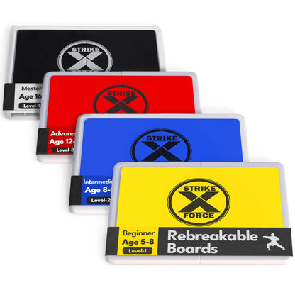 STRIKEXFORCE Rebreakable Punching Boards, Taekwondo Karate and Martial Arts Board, Karate Breaking Board for Kids and Adults, Boxing Equipment and