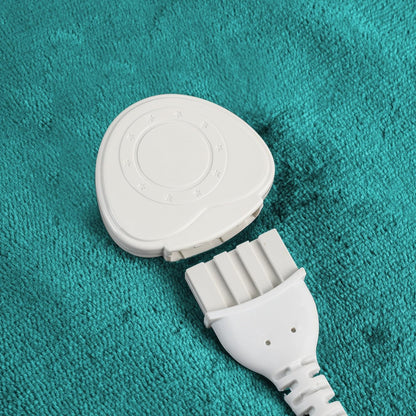 Electric Heated Throw Blanket 10 Heat Settings Washable 220gsm Fleece with Digital Remote Timer - 160cm x 130cm (Teal)